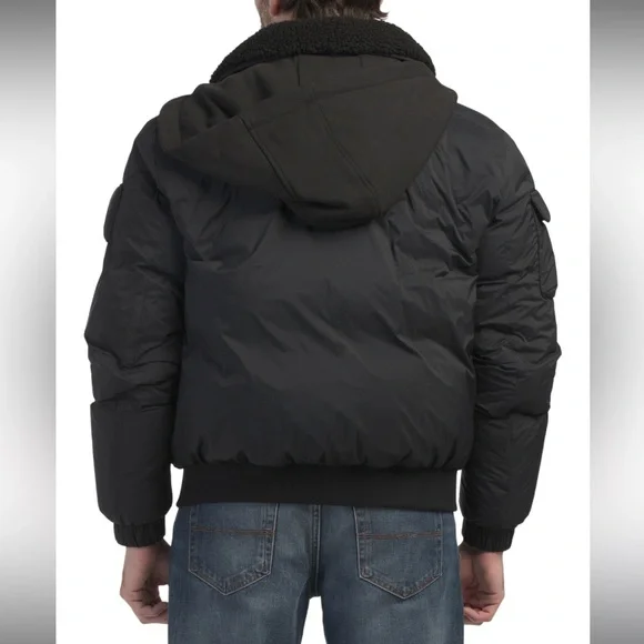 MOOSE KNUCKLESBruce Low Waist Bomber Jacket